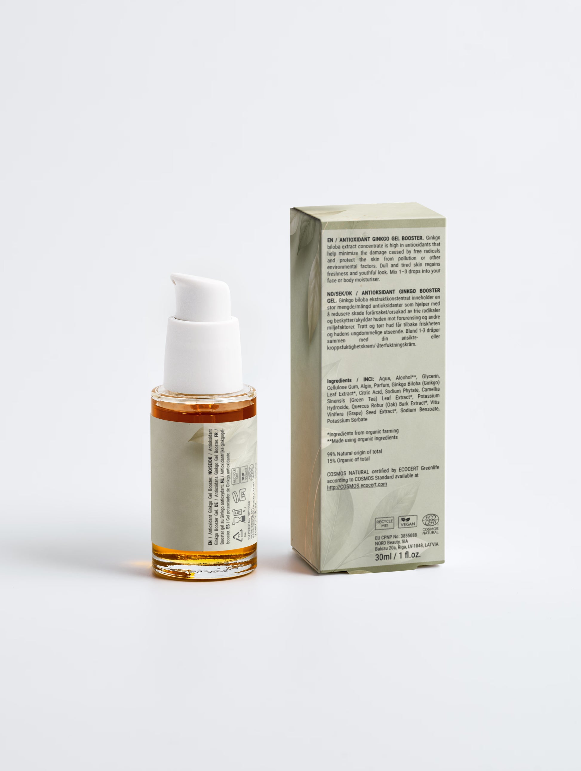 Antioxidant Ginkgo Gel Booster