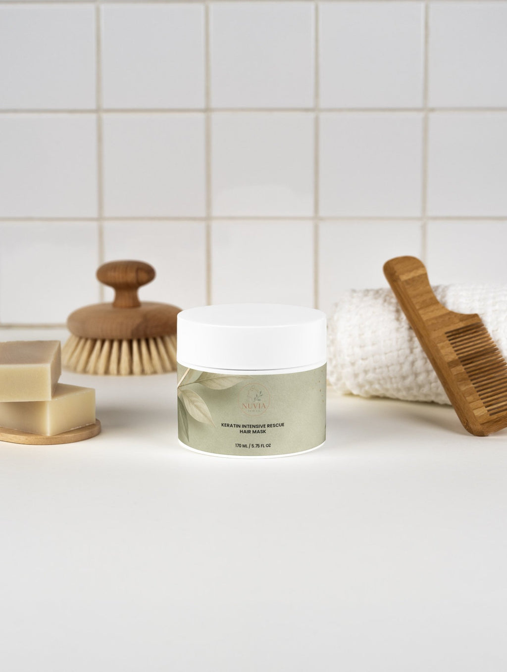 Keratin Intensive Rescue Hair Mask - Nuvia Skin Co.