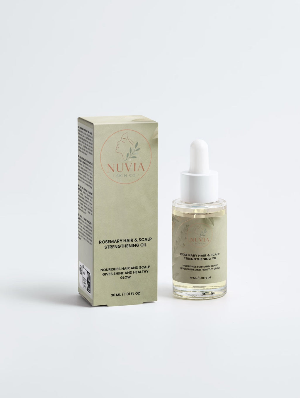 Rosemary Hair & Scalp Strengthening Oil - Nuvia Skin Co.