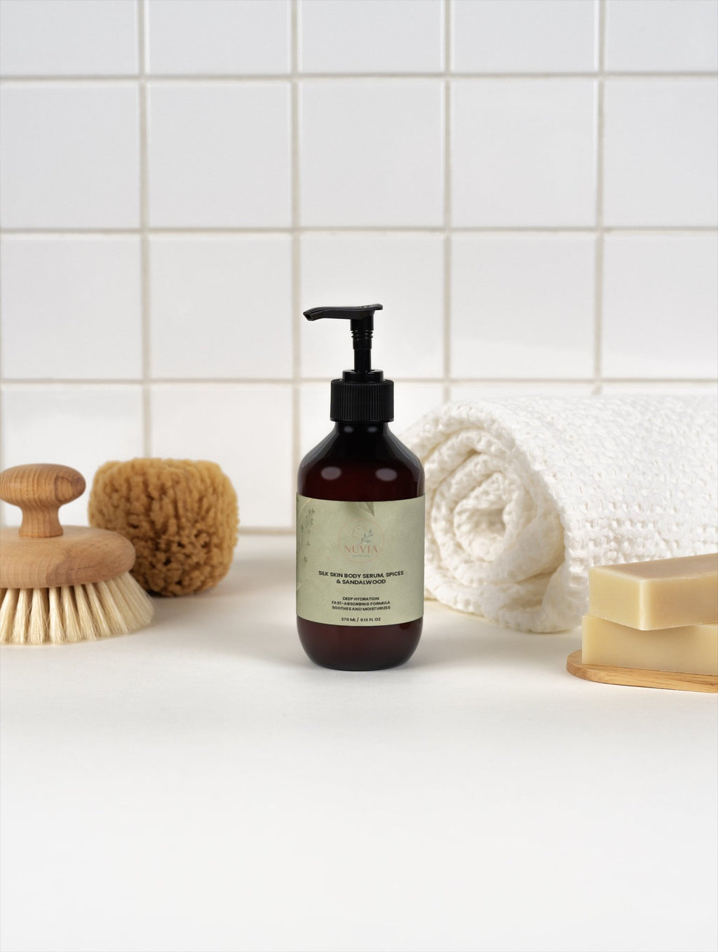 Silk Skin Body Serum, Spices & Sandalwood - Nuvia Skin Co.
