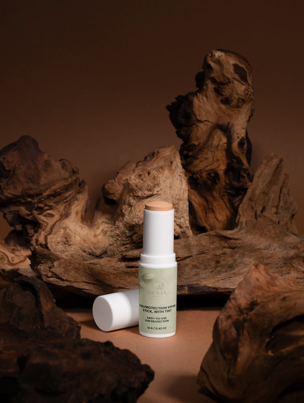 Sun Protection SPF50 Stick, with tint - Nuvia Skin Co.